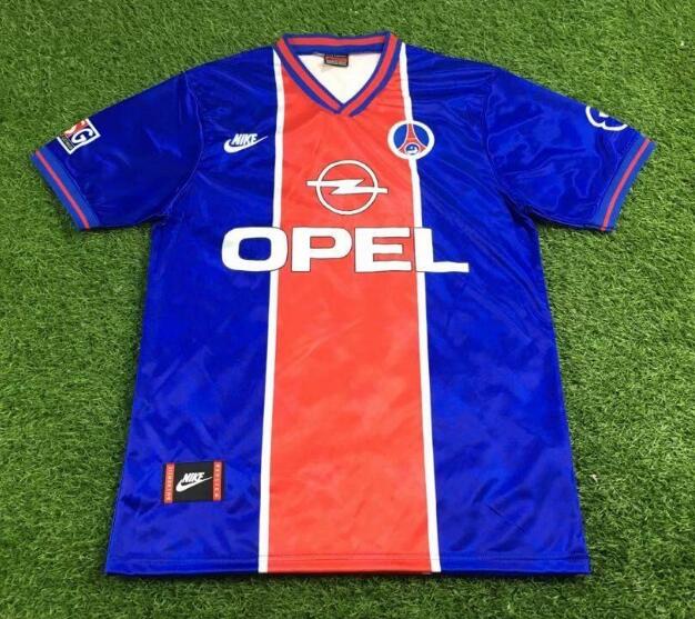 1995-96 PSG Retro Home Kit Soccer Jersey